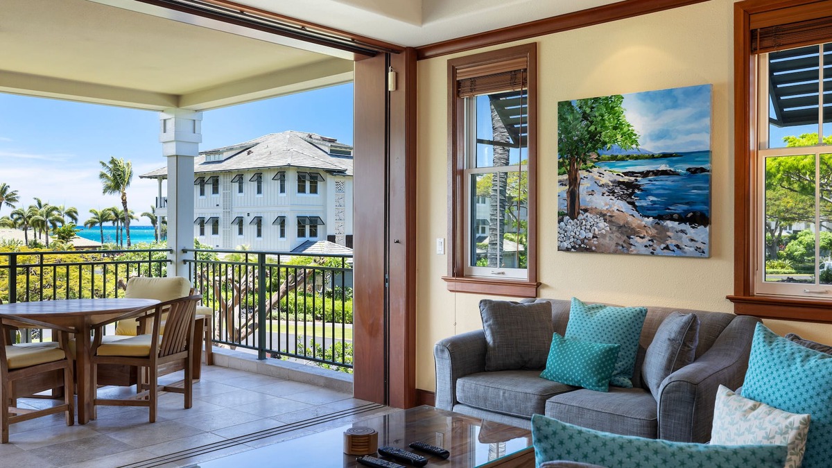 Waikoloa Condo | 2 BR Extended Floor Plan w an Ocean View - Hilton Waikoloa Access Included