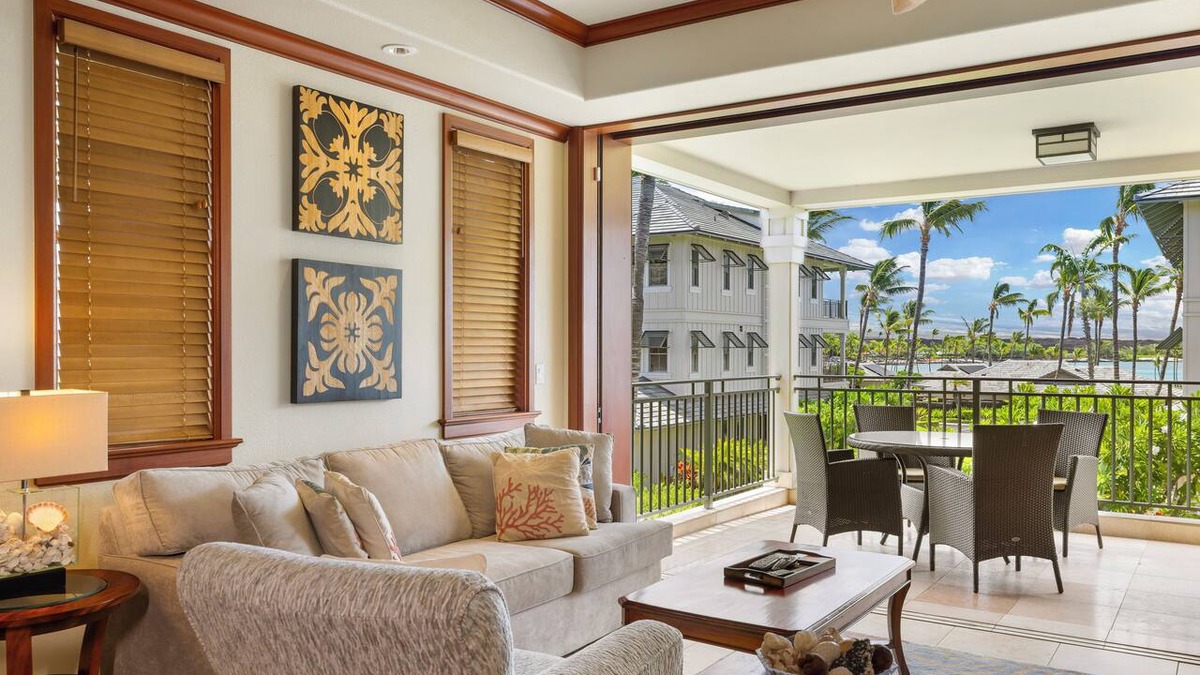 Waikoloa Condo | 2 BR rental with a nice tropical view - Hilton Waikoloa Access Included