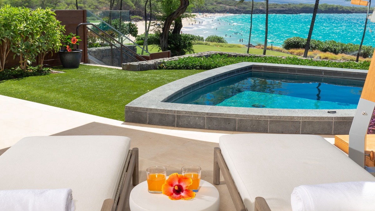 Kamuela Condo | 20%OFF Aug15-Sep15 Beachfront Unit-Steps to Hapuna Beach, Big Lanai, Plunge Pool