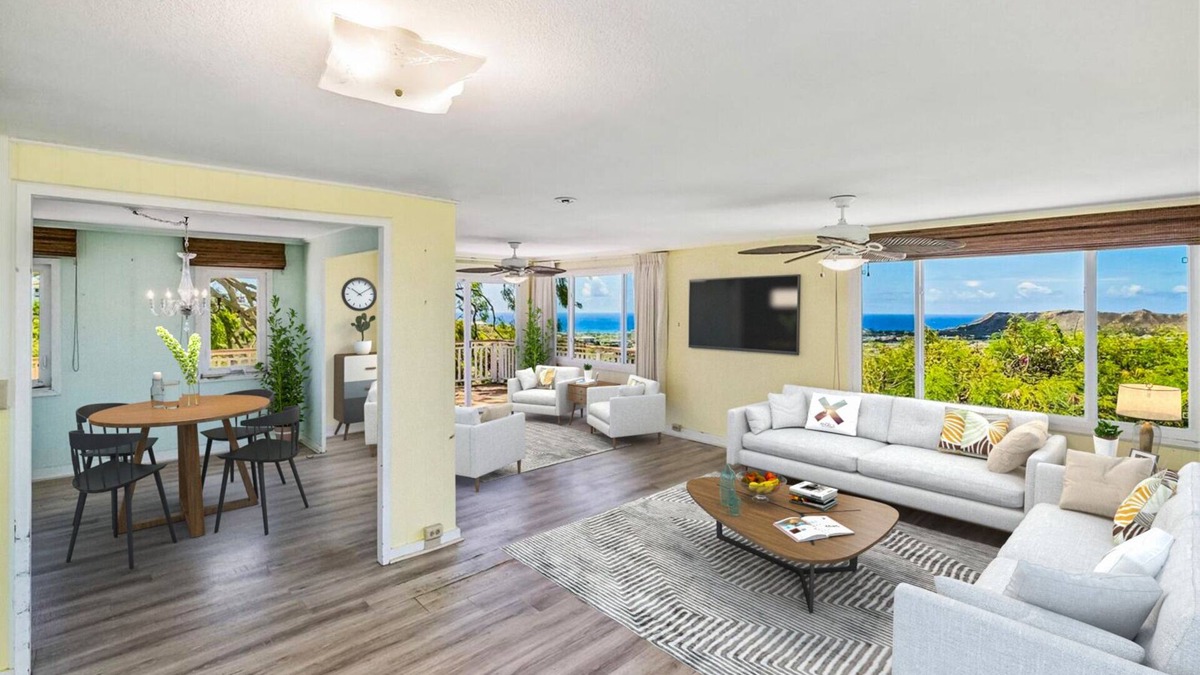 Maunalani Heights House | 3BR Honolulu - Diamond Head + Private Garage, Deck