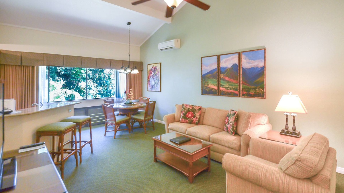 Princeville Resort | AIR CONDITIONING! 10 Minutes From Hanalei Bay ~ 1B at Makai w/KITCHEN!
