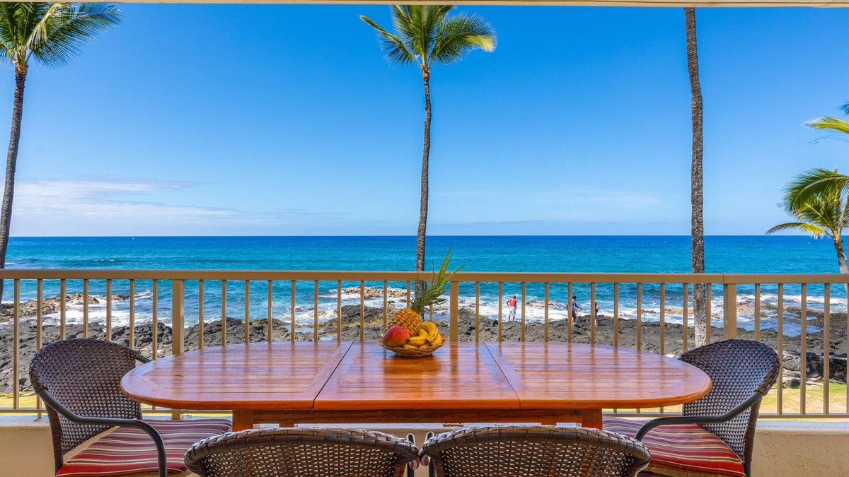 Historic Kailua Village Condo | Available for IRONMAN! Oceanfront! 2nd Largest 2 bedroom! Sleeps 5 in beds! D18