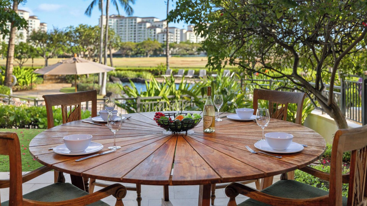 Ko Olina Condo | Beach Villas Ko Olina ~ GROUND FLOOR B107 ~ Beachfront ~ 3 Bedroom/3 full bath