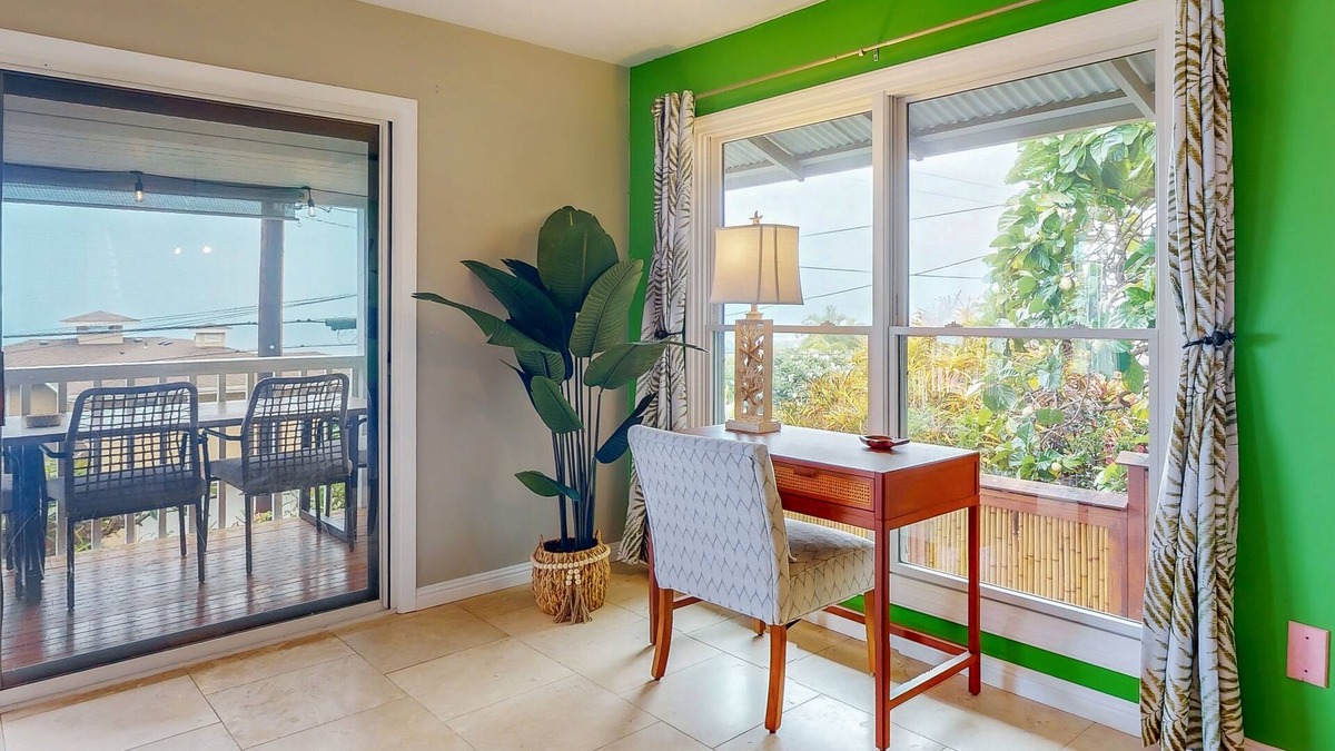 Kailua-Kona House | Beautiful home with ocean views, lanai, private gazebo, firepit -great location