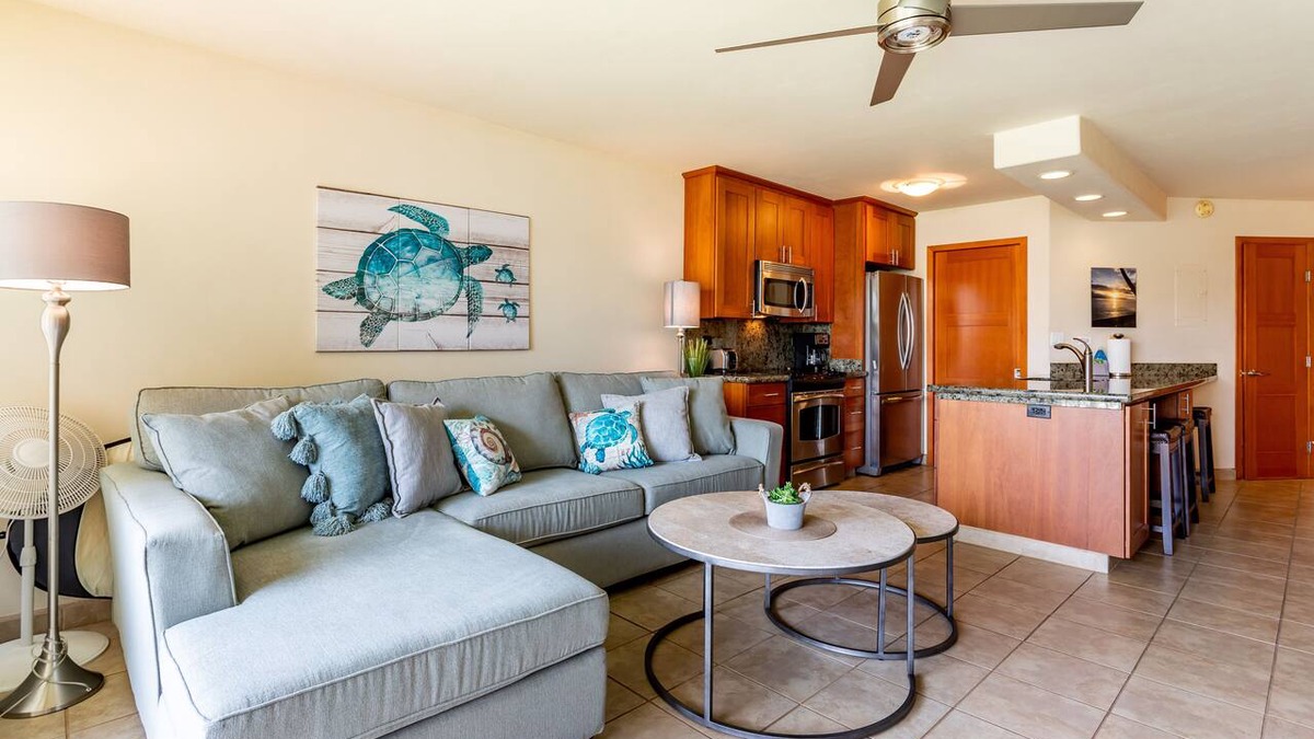 Kihei Condo | Beautiful Lanai Views, Oceanfront Complex W/Large Lawn Perfect For Sunset!