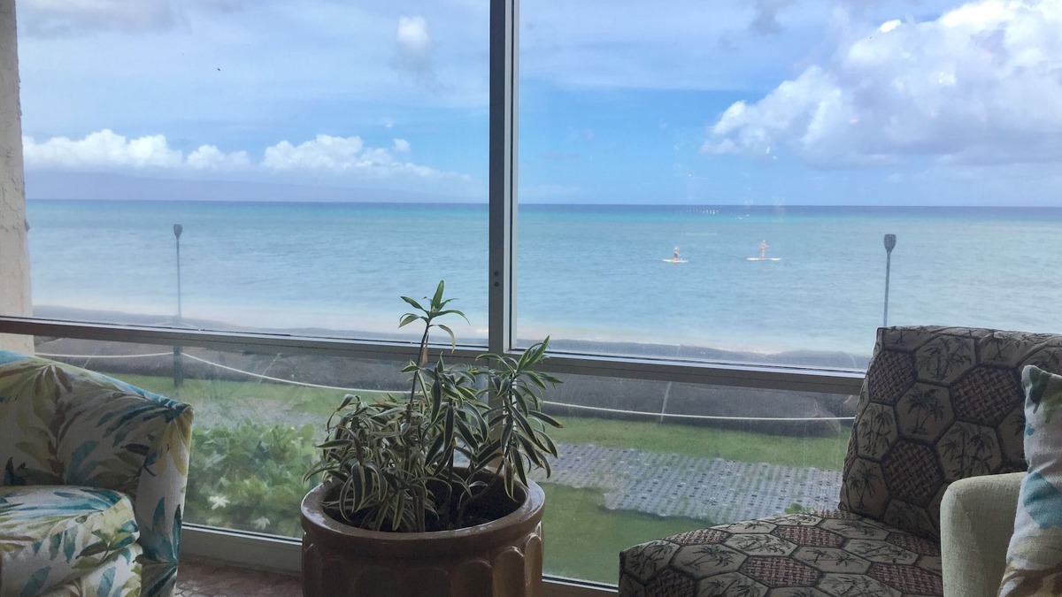 Kahana Condo | Clean, Ocean Front, Large 1 Bd, 1st Floor, Royal Kahana