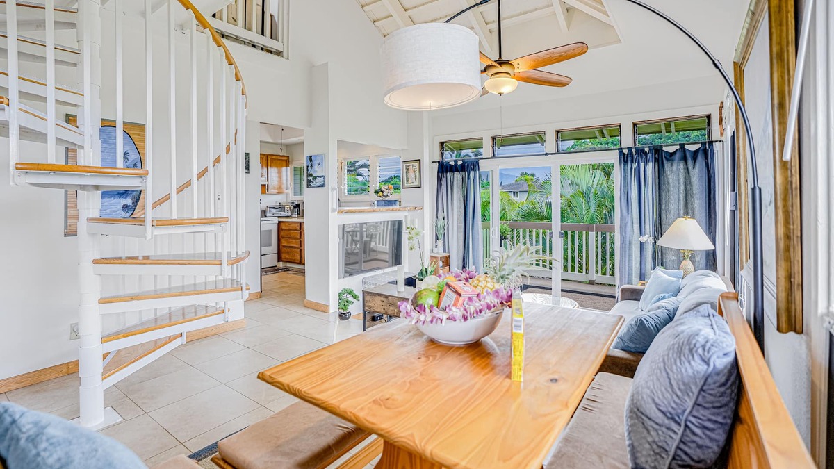Princeville House | Corner studio with fast WiFi, expansive mountain views, A/C, pool, & grills