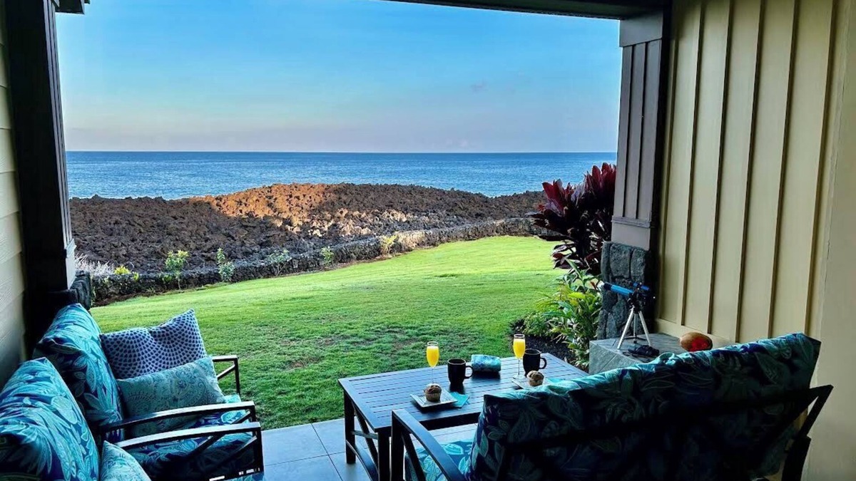 Waikoloa Condo | DIRECT OCEAN FRONT/GROUND FLR, PANORAMIC DRS, 2 BED/2 BATH EN SUITES, DISCOUNTS