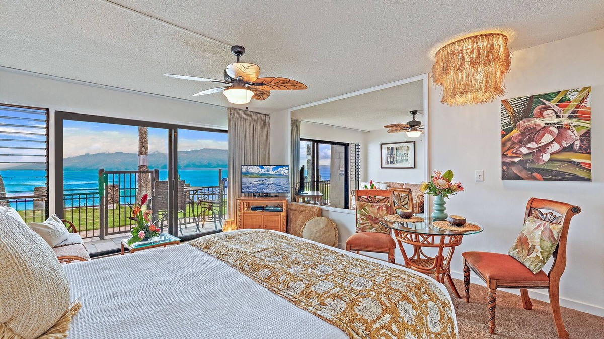 Kahana Apartment | Direct Oceanfront Studio - Affordable -Noelani 119-Turtle Viewing Beach