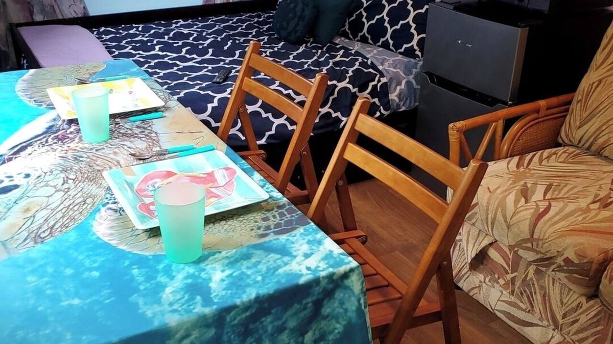 Wailuku Apartment | Downtown Wailuku Studio Queen Bed + AC