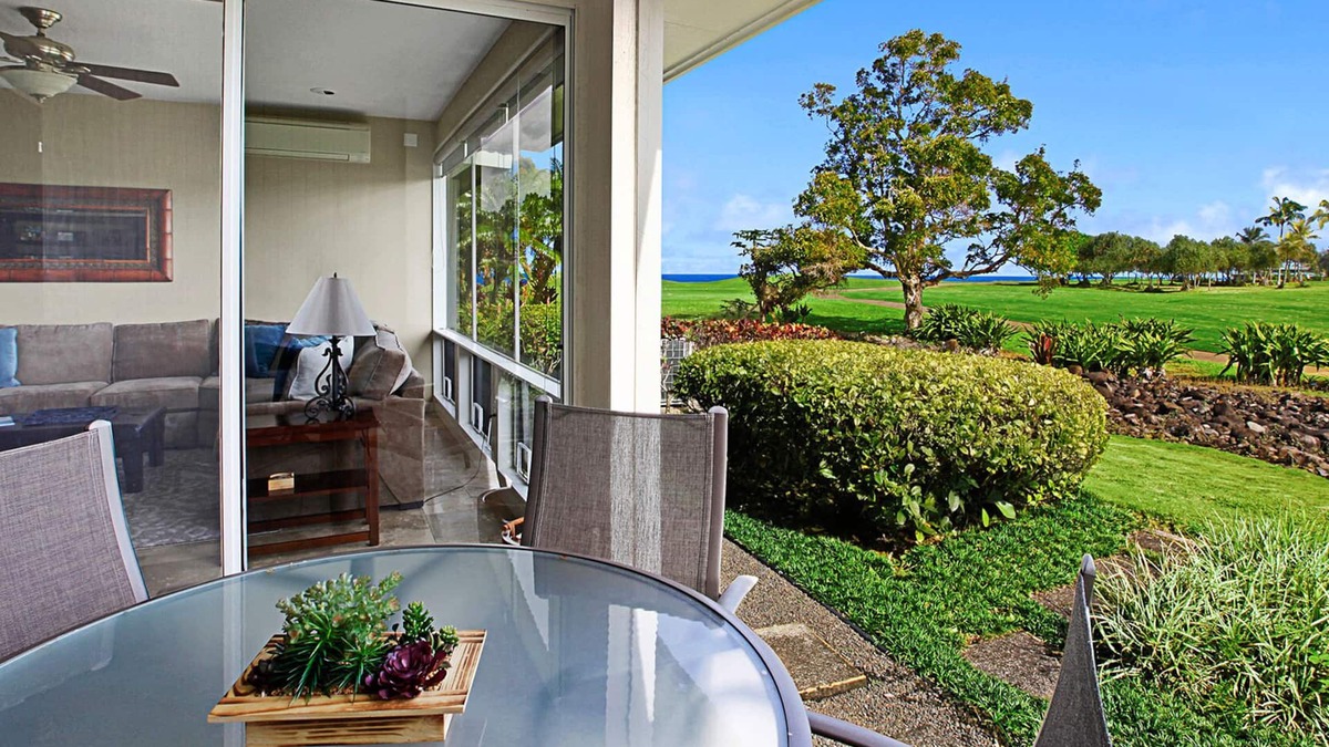 Princeville Condo | Emmalani Court 212 By Parrish Kauai - with full AC and spacious