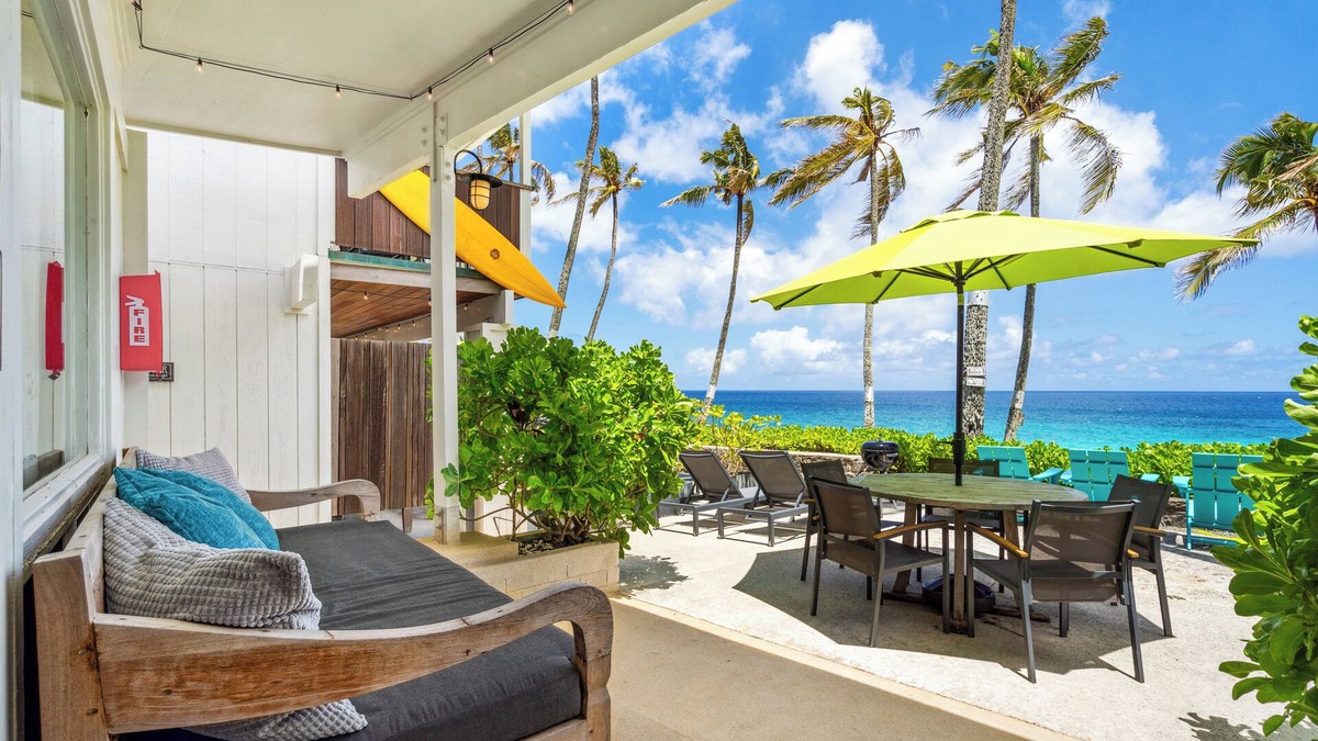 Pupukea House | Gardenia @ Ke Iki Beach Bungalows ~ Daily Free Yoga~Sauna~Cold Plunge~AC