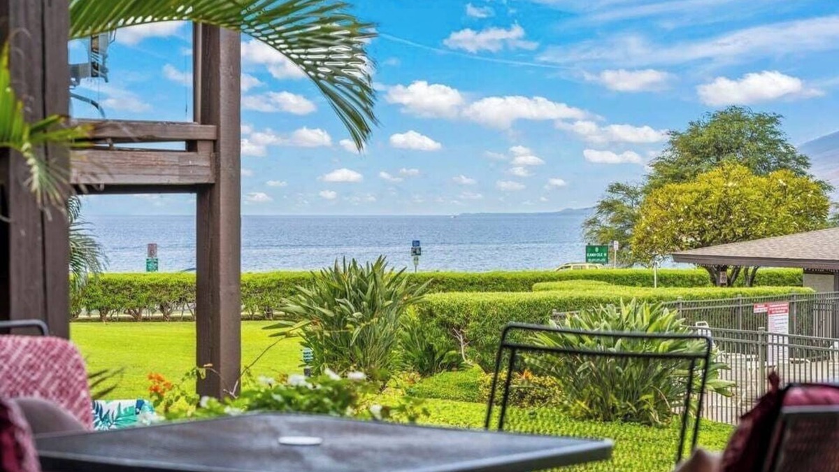 Kihei House | Ground floor, oceanview, updated coastal style 1 bedroom gem, AC, walk to beach