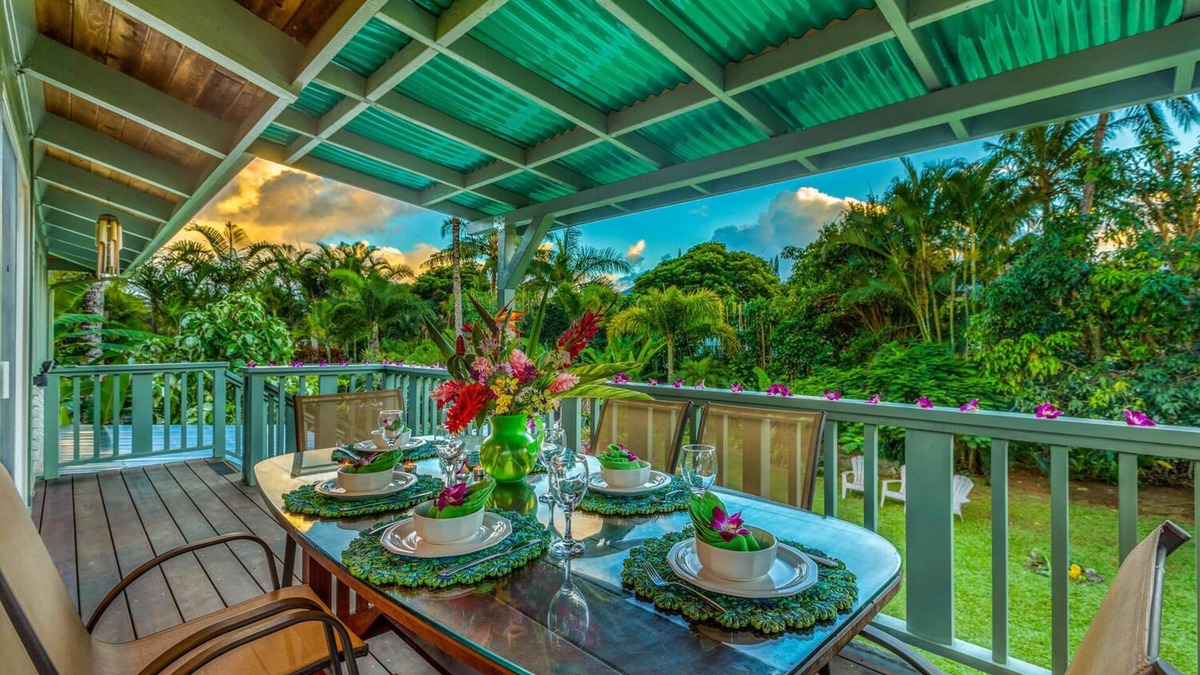 Princeville House | Hale Anu Keanu: Serene Garden Getaway w/AC & Hot Tub