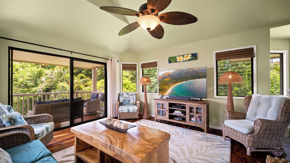 Princeville Villa | Hanalei Bay Villas #2, Beautiful Free-standing Hawaii Villa, walk to beach