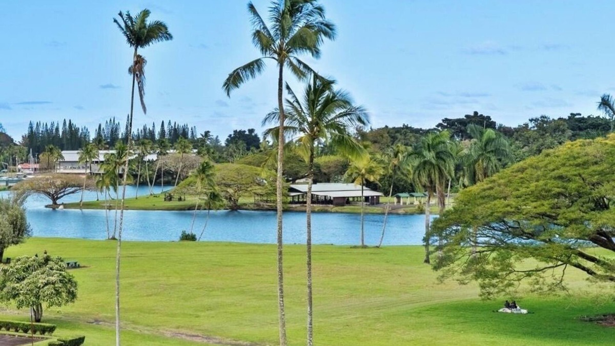 Hilo Apartment | Hilo Lagoon Studio with cool AC, Amazing Views, Wi-Fi, Pool