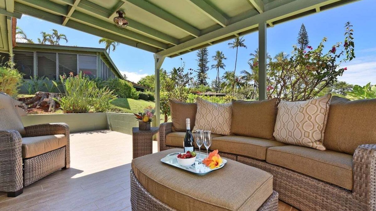 Kaanapali Condo | ICC 20 Remodeled 2BD Hawaiian Cottage w Pool AC
