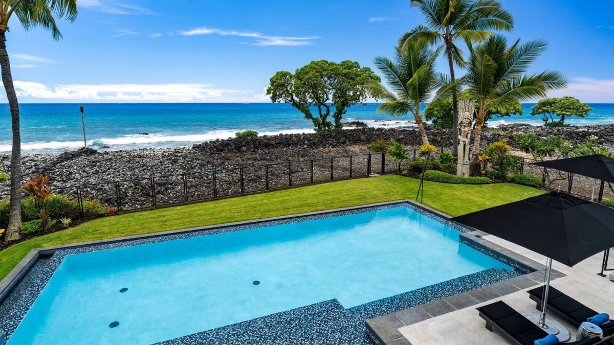 Kahaluu-Keauhou House | "Iron Man 2026 Available" Oceanfront Villa W/detached Ohana and Private Pool