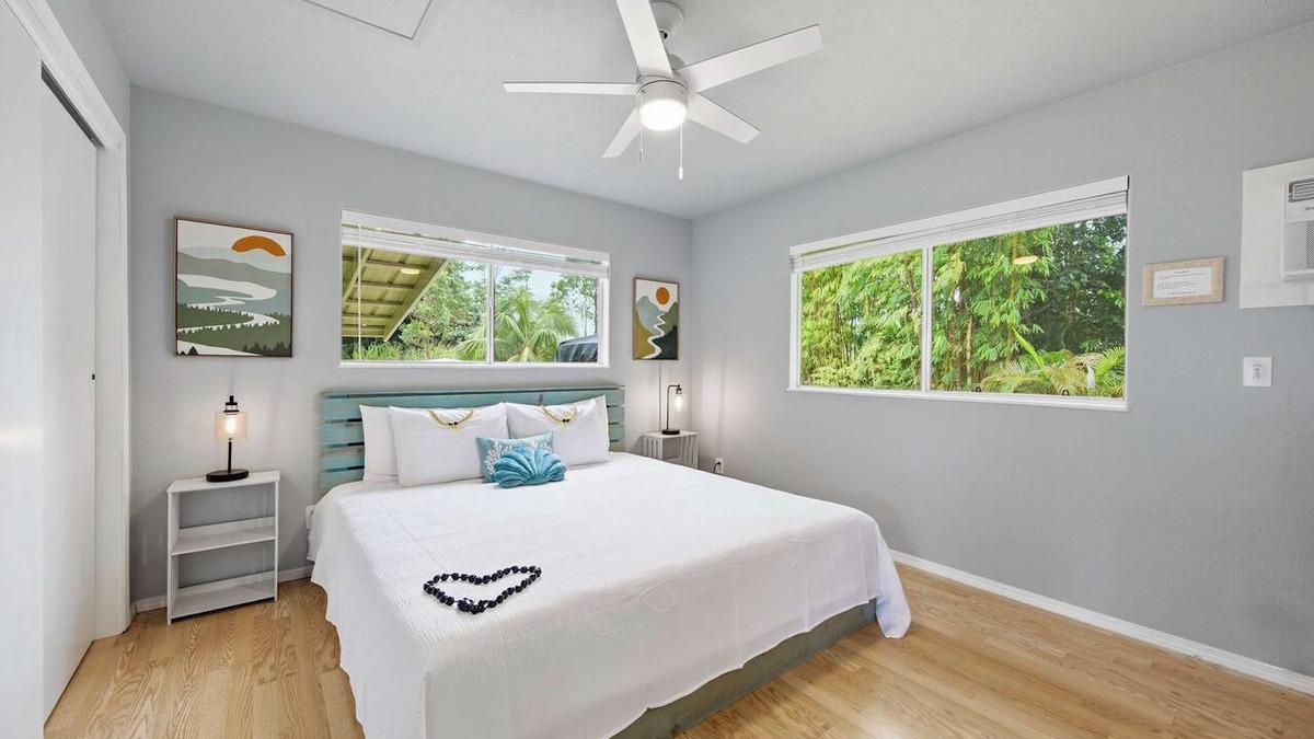Keaau House | Island Rainforest Grove - Two comfortable homes on one spacious lot that are close to beaches and waterfalls!