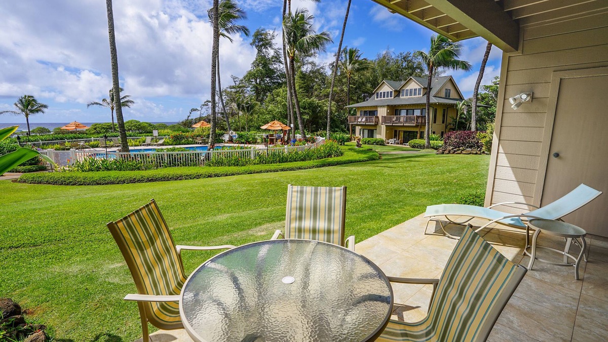 Lihue Condo | Kaha Lani #109, Ocean View, Swimming Pool, Ground Floor, Free Wi-fi/Parking