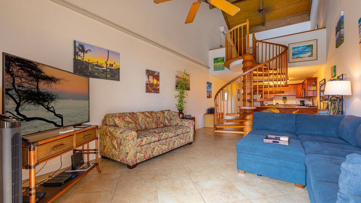 Kihei Condo | Kamaole Sands #3-402 Ocean View, Granite Counters, Great Location, A/C!