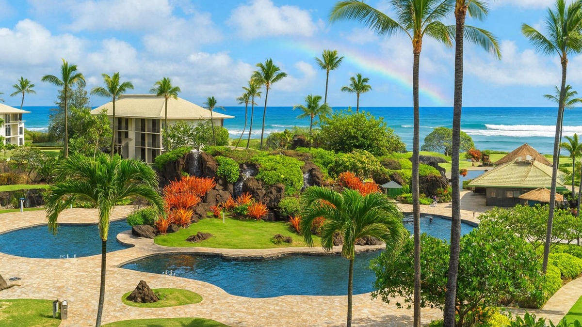 Hanamaulu Condo | Kauai Beach Resort #2540: Premium Ocean View Suite! 4 Gorgeous Pools & A/C!