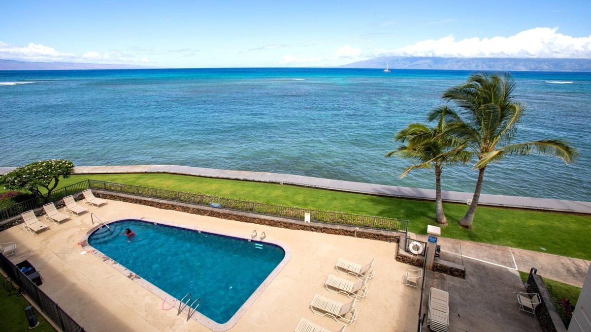 Kahana Resort | KBM Resorts: Kahana Reef KHR-408, 1 Bedroom Remodeled, Stunning Ocean Views for Miles, Whales, Turtles, Beach Front, Includes Rental Car!