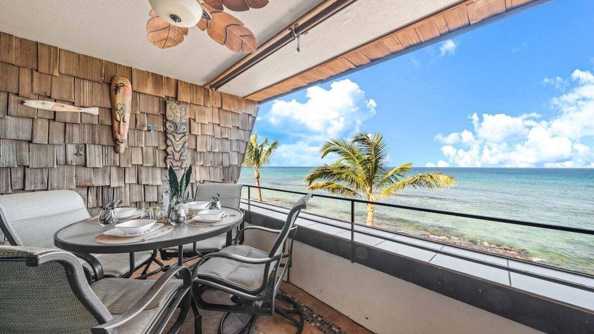 Honokowai Condo | KK 307 OceanFront 2BD Whale Watching Retreat