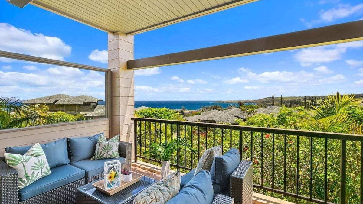 Kapalua Condo | KRV 1414 Remodeled 2BD Kapalua Villa w Ocean View
