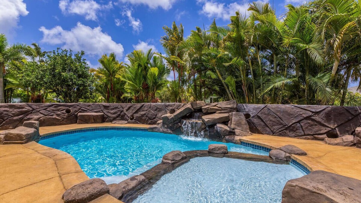 Princeville House | Lani Oasis: Tropical North Shore Retreat w/Pool & AC