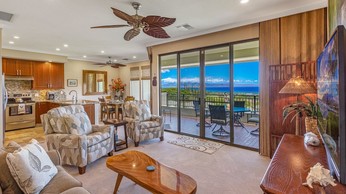 Kapalua Condo | Location is ONE of the BEST in Complex-(24V-3) ~ PANORAMIC OCEAN VIEWS ~ VERY NICE Renovation