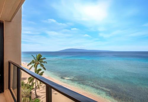 Honokowai Apartment | Mahana Oceanfront 2 BR Sleeps 4 Villas Steps to Beach Complimentary Car with 6 Nights MAH-719 by KBM