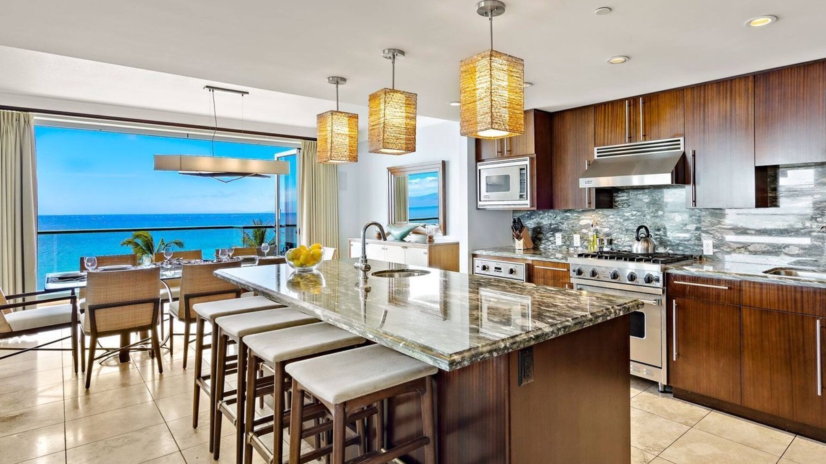 Kaanapali Condo | Maui Resort Rentals: Honua Kai – Incredible 8 Bedroom Oceanfront Gem, Over 6000 Combined Sq. Ft. w/Built-in Viking B.B.Q.!