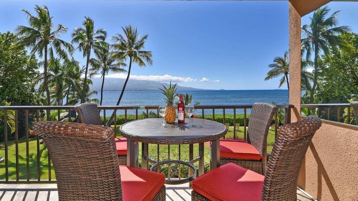 Maalaea Condo | MBN 203 OceanFront 1BD Amazing Ocean Views
