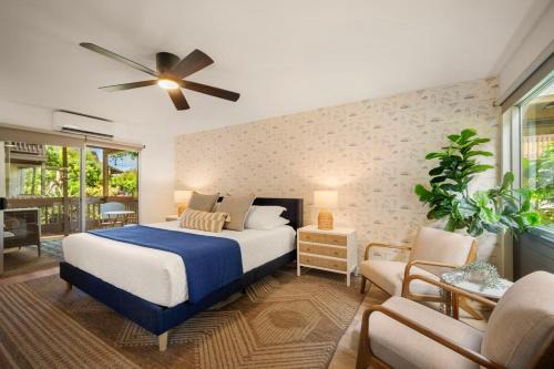 Princeville Apartment | Modern studio, AC, king bed, private lanai