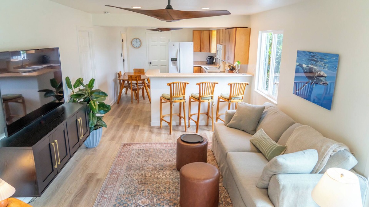 Ninole House | NEW! Come experience this private gated property with Ocean and stream views.