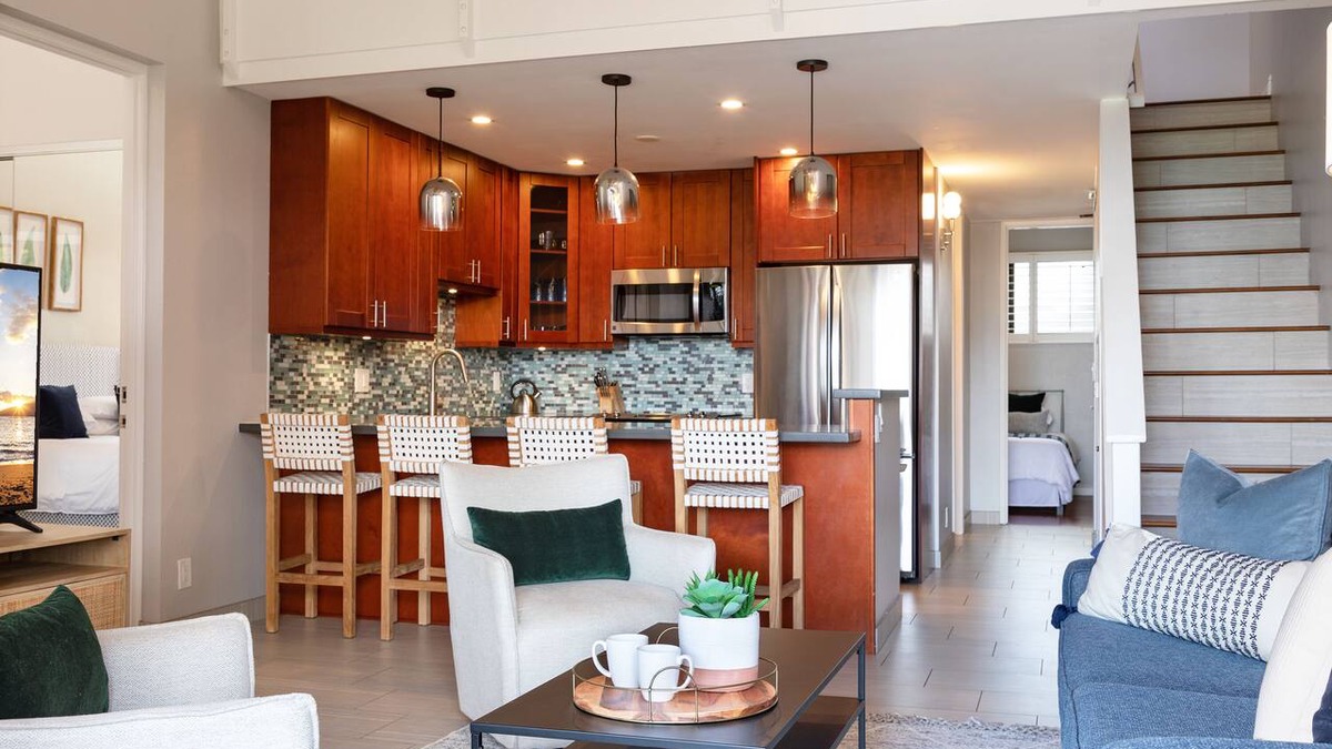 Kihei Condo | NEW! Modern Oceanfront Remodel ☀ Top Floor, Amazing Ocean Views ☀ Luana Kai B314