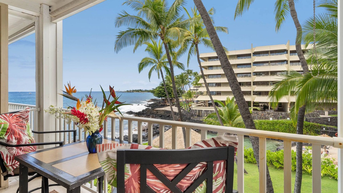 Kailua-Kona Condo | Ocean & Lagoon View Kona Condo 🏝️ Walking Distance to Beach and Town! 👣 - Hale Kona Kai 309