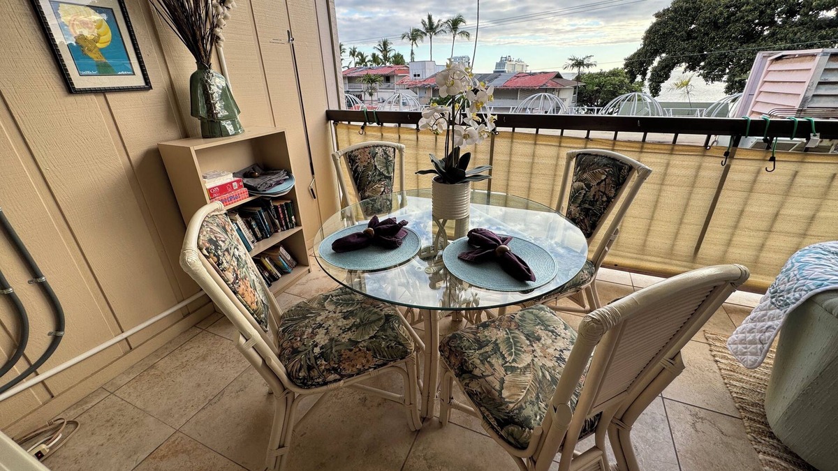 Historic Kailua Village Condo | Ocean View Condo with Pool, Extra Large Lanai, New Kitchen & Bathroom.