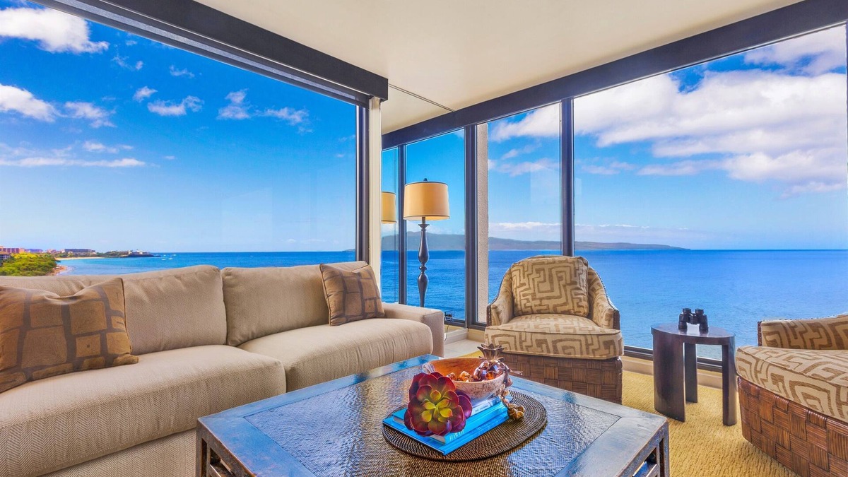 Honokowai Condo | Oceanfront Corner View Luxury! North Kaanapali Beach 2 Bedroom 2 Bathroom!