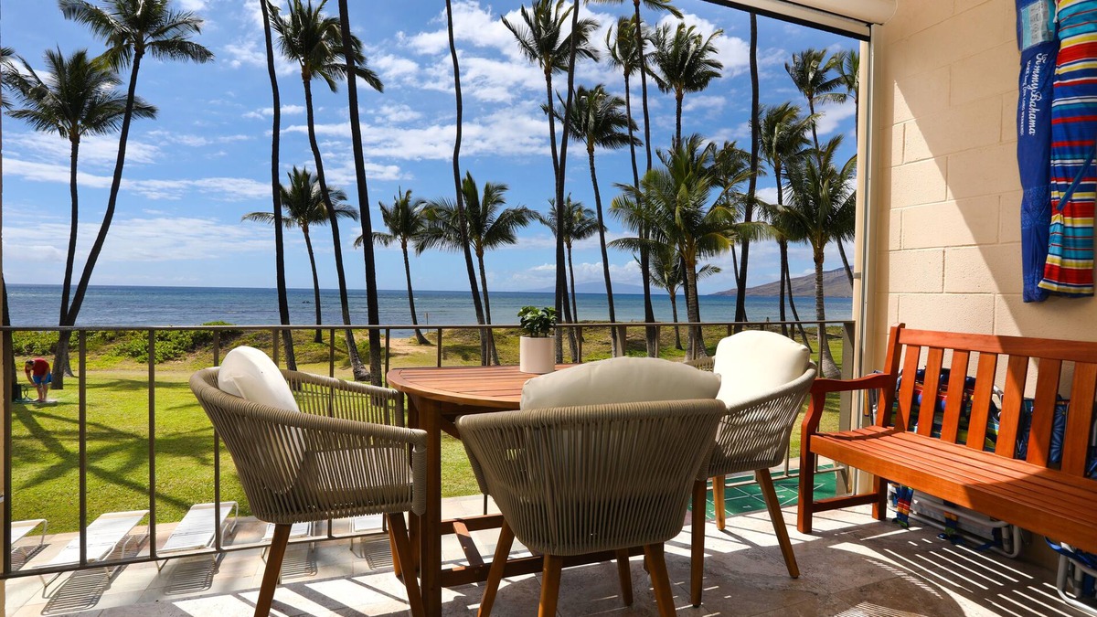 Kihei Condo | Oceanfront, Exceptionally Remodeled, Split A/C, King bed, OH the sunsets