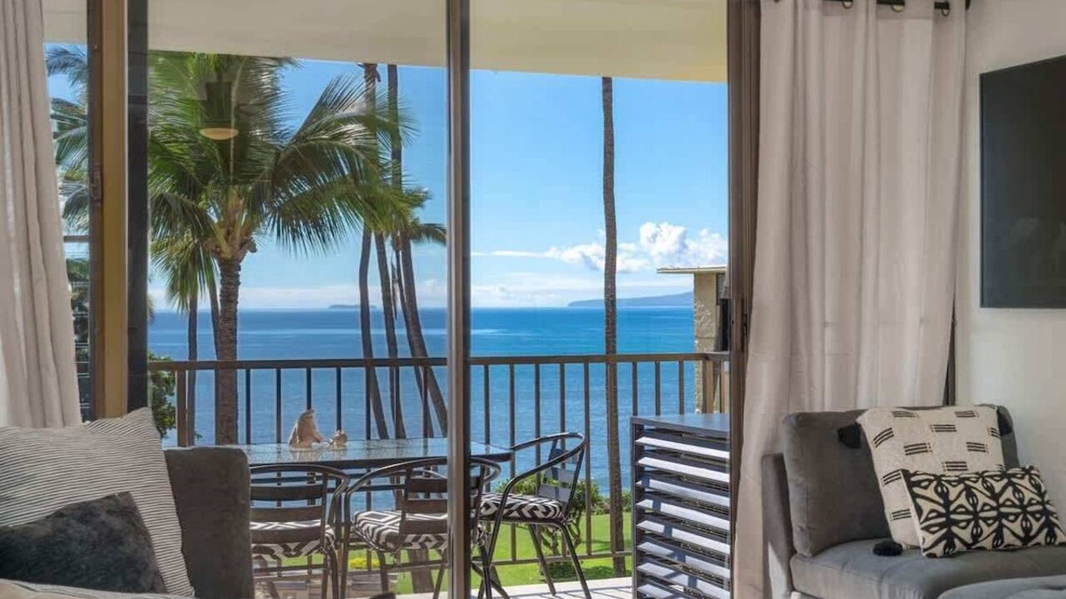 Maalaea Condo | Oceanfront Top Floor 2BR | Pool + AC