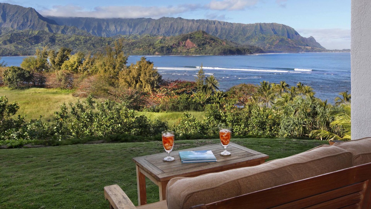 Princeville Condo | Oceanfront view at Hanalei Bay Resort 9104,5,6 - 6 min walk to the beach