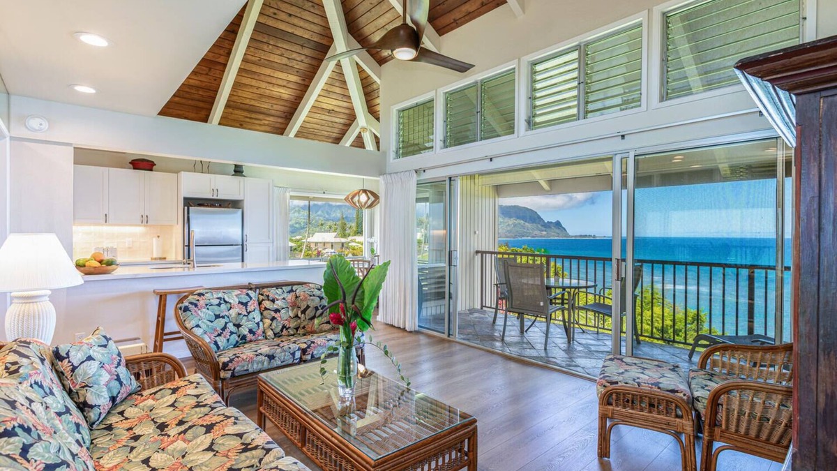 Princeville Condo | Pali Ke Kua 201, Spectacular Oceanfront with Bali Hai View, Renovated 2025