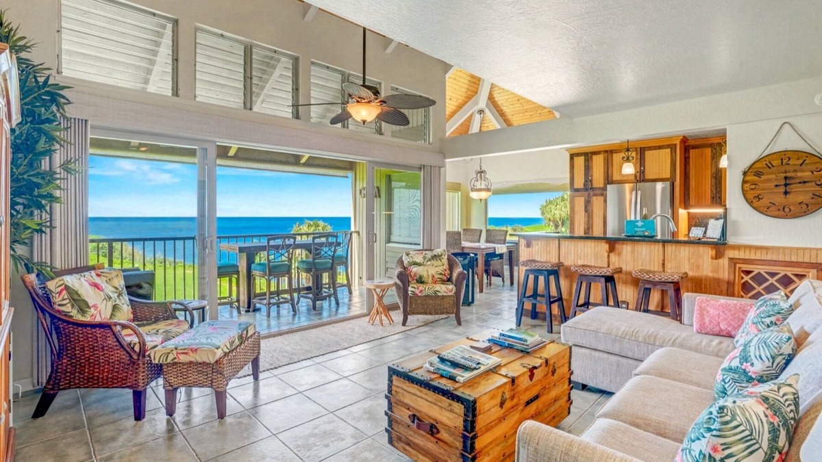 Princeville Condo | Pali Ke Kua: Paradise awaits. Enjoy Stunning Ocean Views, beach access, & AC!