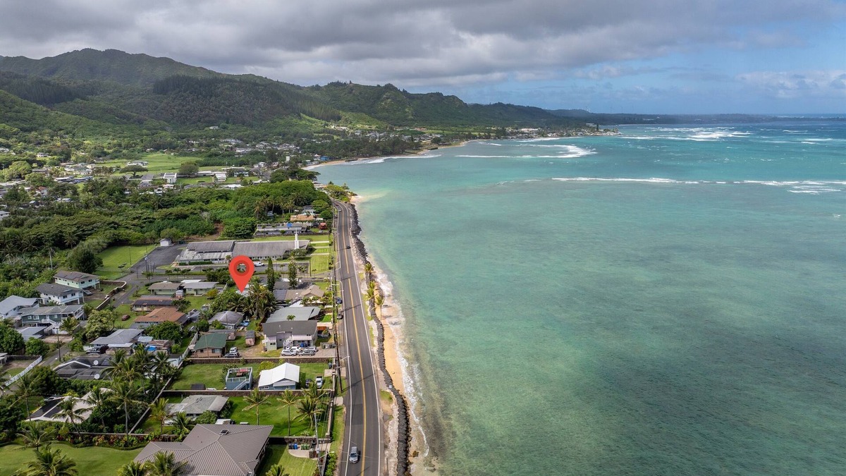 Hauula House | Palm Cottage-Beach across the street, Ocean Views