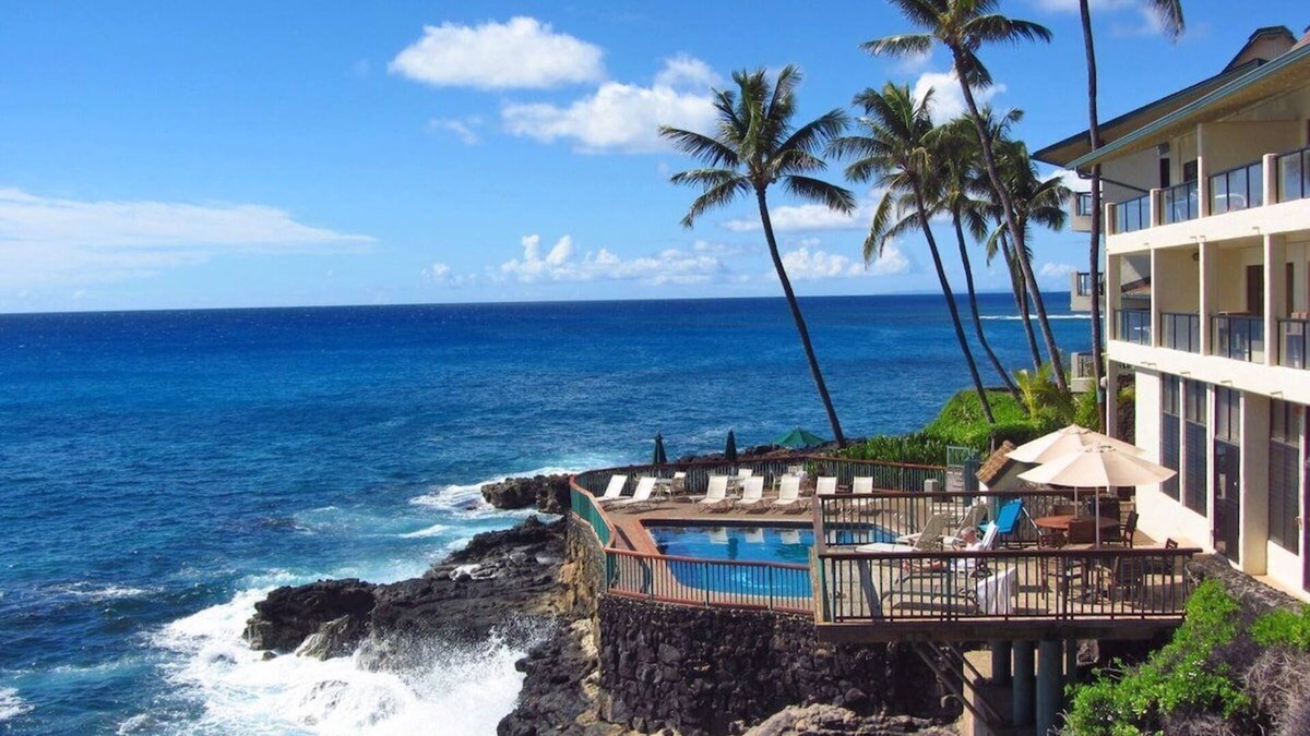 Poipu Condo | Poipu Shores 102B - Unforgettable Oceanfront Bliss