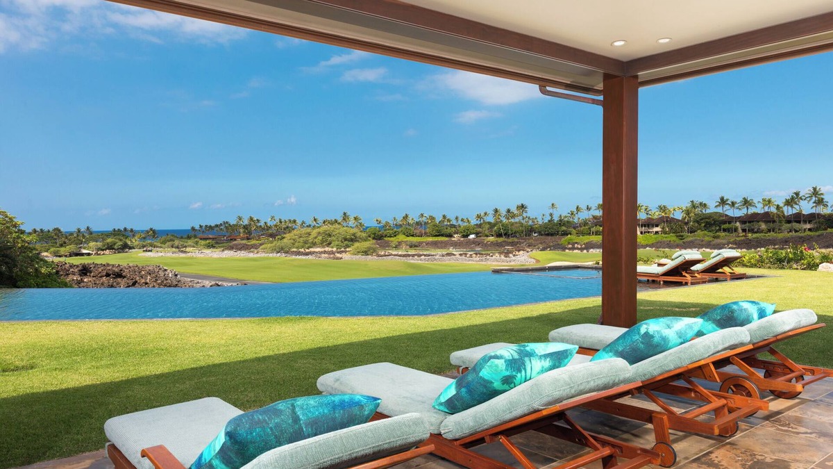 Kaupulehu House | Premier 5BR Hualalai Estate—Infinity Pool, 2 Golf Carts, Ocean Vistas