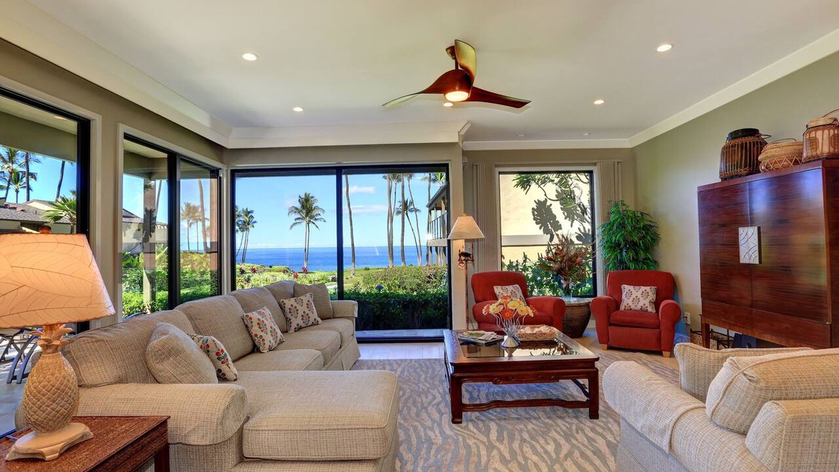 Wailea Condo | Prime Ground-Floor Hideaway with Expansive Oceanfront Views – Wailea Elua #1403