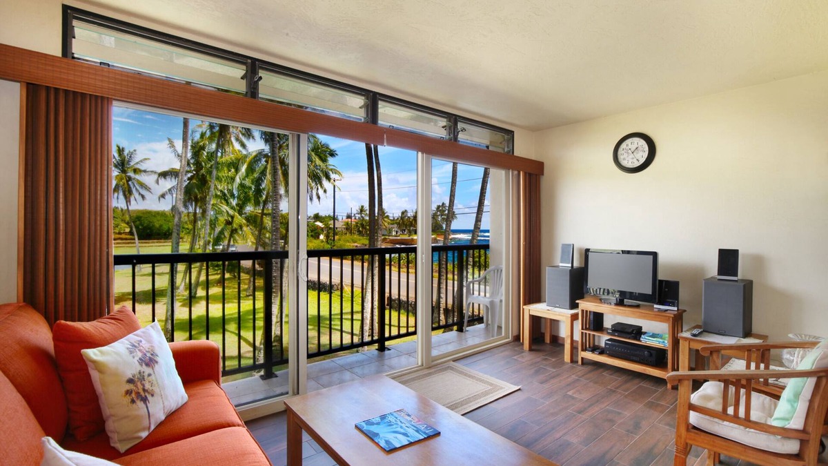 Poipu Condo | Prince Kuhio 202, Comfortable Poipu lodging, lanai overlooking the ocean